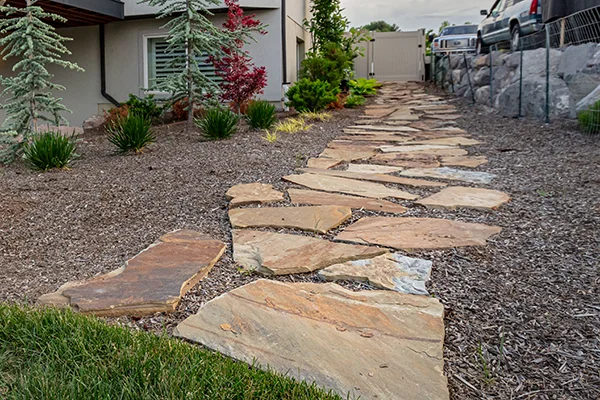 Flagstone walkway