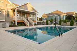 Luxury backyard in ground pool in Utah