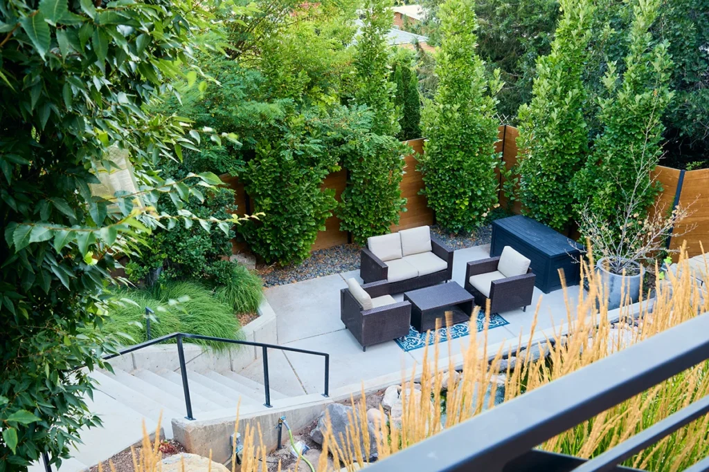 view of outdoor seating area